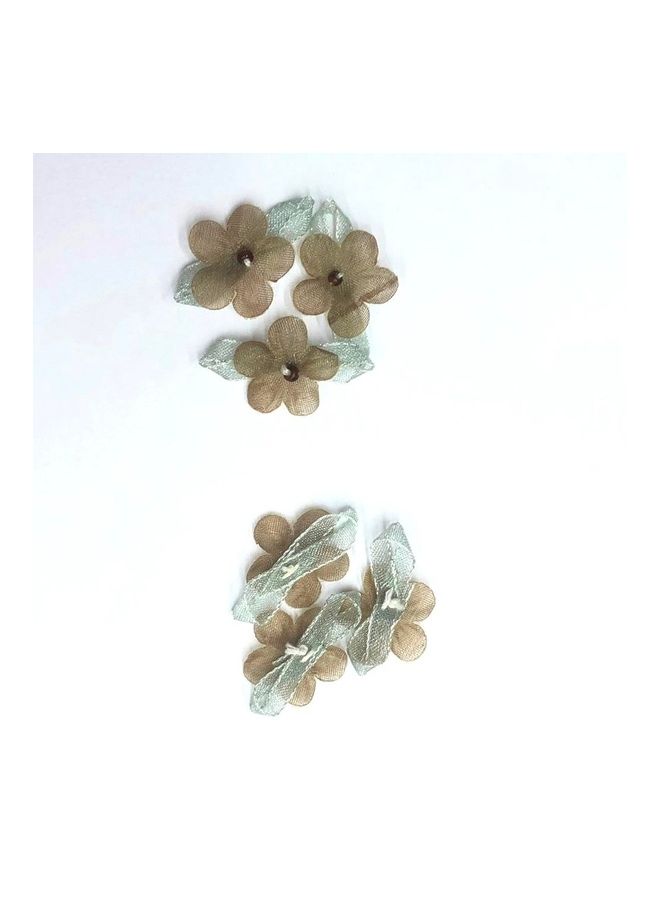 Generic 50-Piece Floral Sewing Patch Set Brown  - Image 2