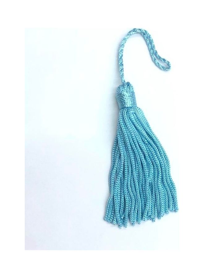 12-Piece Craft Nylon Tassel Thread Light Blue  - Image 3