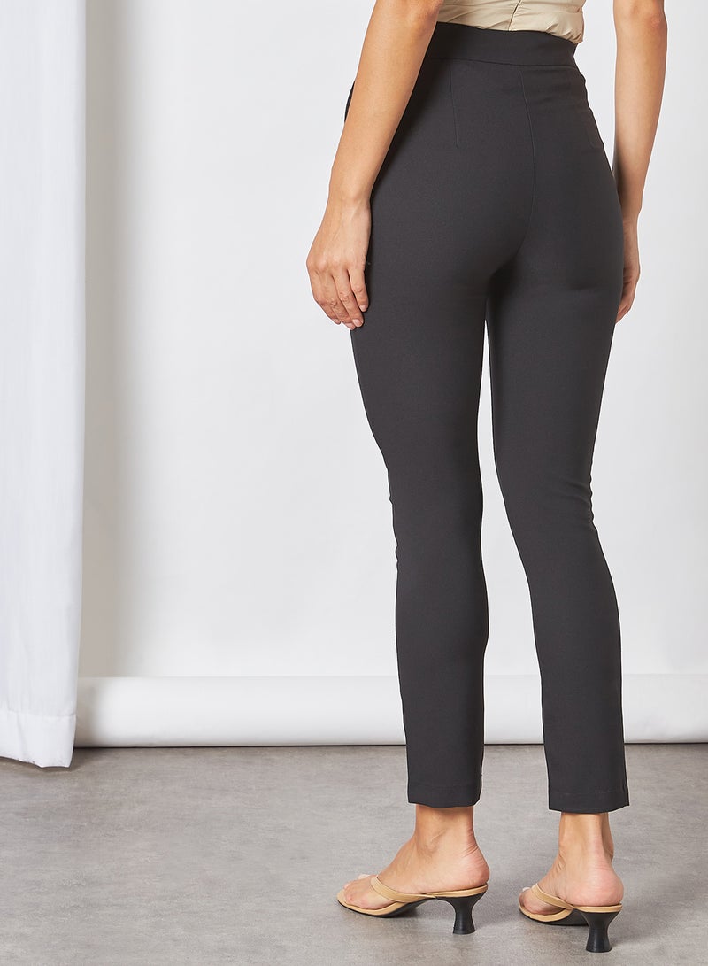 trendyol - High Waist Pants Black - Image 1