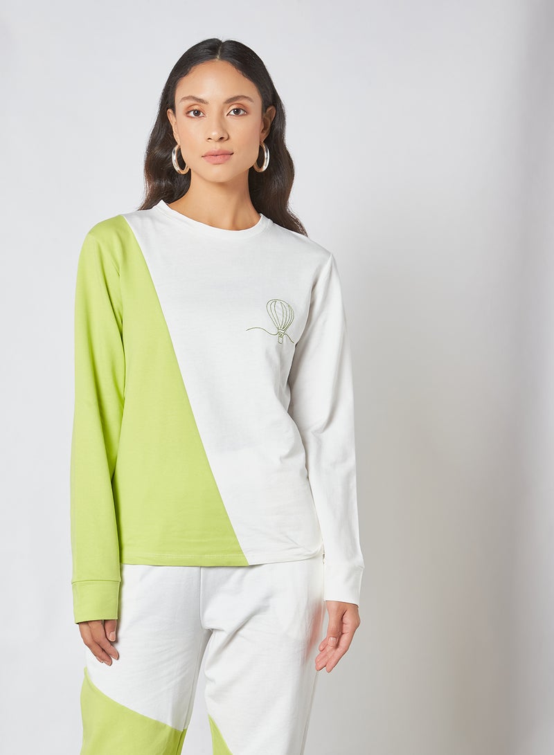 trendyol 2-Piece Colourblocked Pattern Tracksuit Multi Color  - Image 4