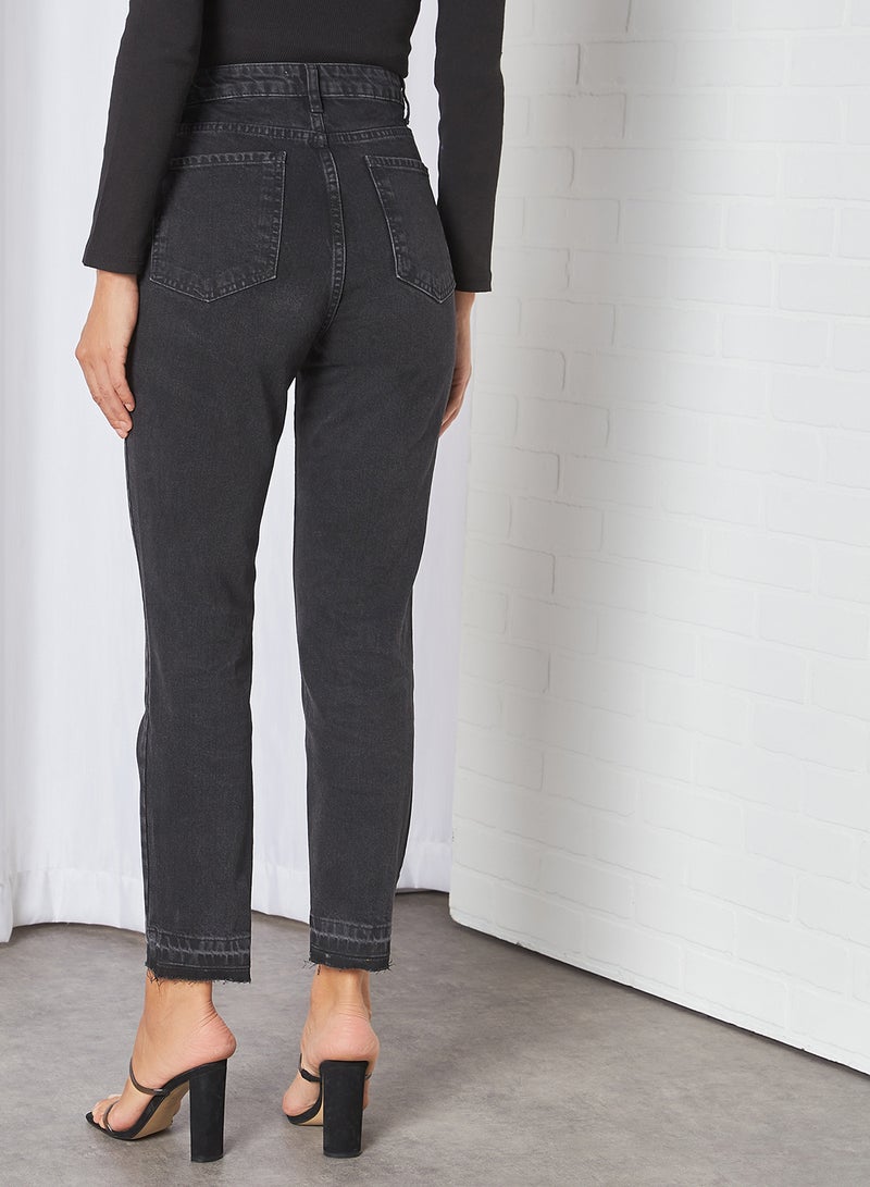 trendyol - High Waist Jeans Black - Image 1