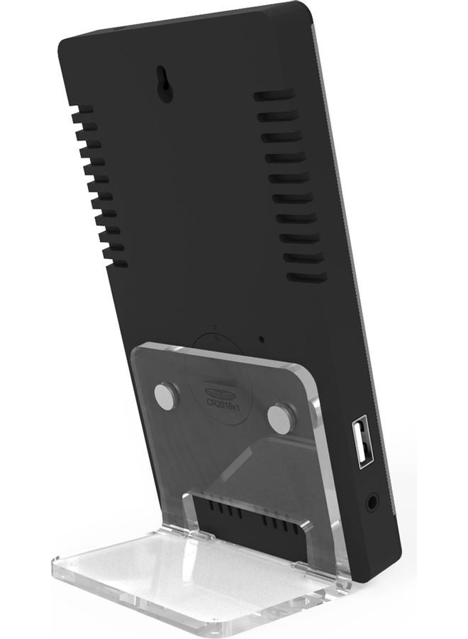 Generic - Smart Mirror LED Clock Black 5.96x2.47x3.35inch - Image 1