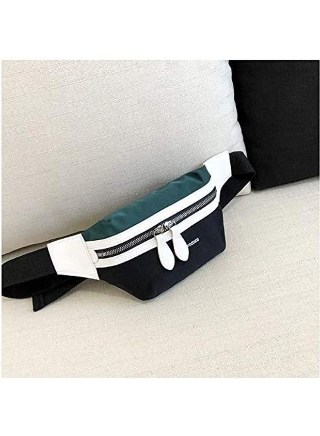 Zipper Waist Bag Black/Green  - Image 2