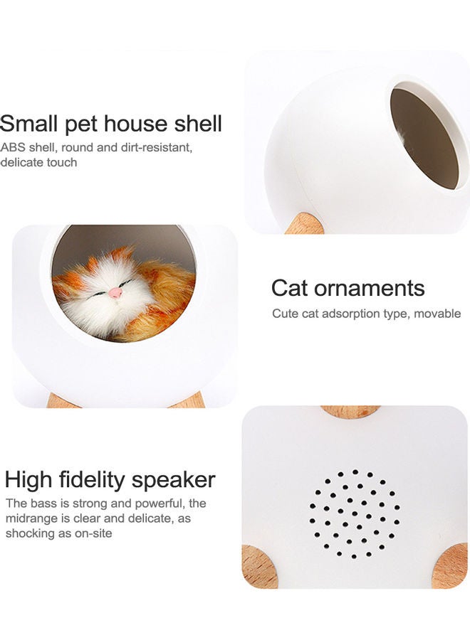 مصباح ليلي صغير بتصميم بيت للحيوانات الأليفة وردي - Image 3