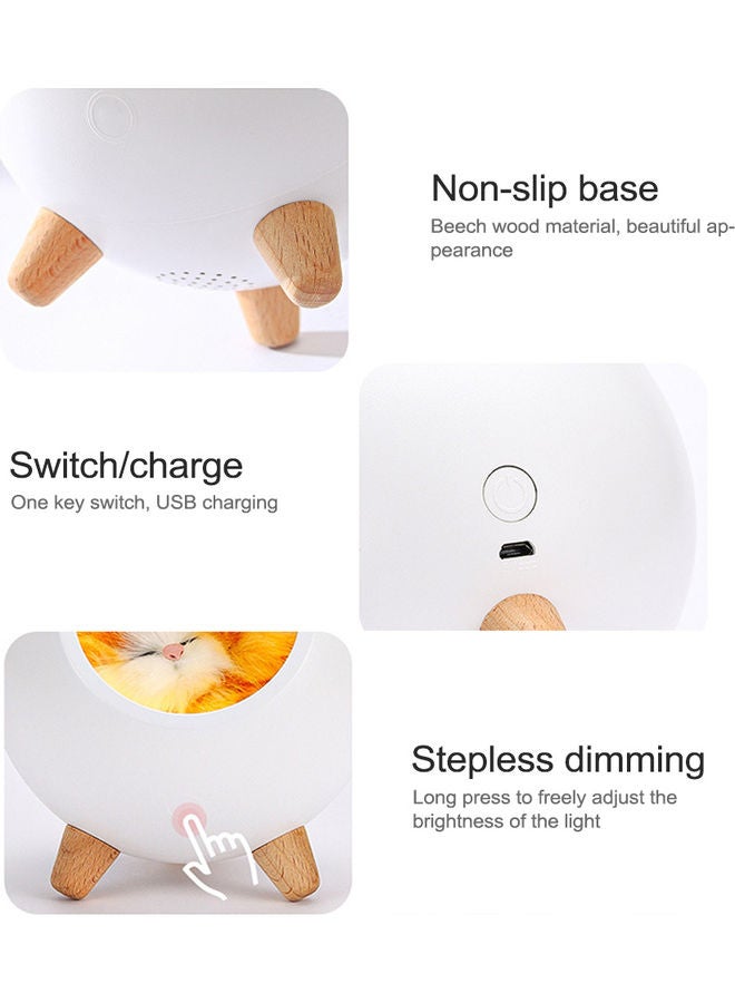 مصباح ليلي صغير بتصميم بيت للحيوانات الأليفة وردي - Image 2