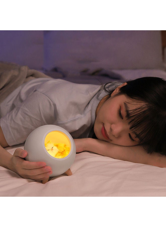 مصباح ليلي صغير بتصميم بيت للحيوانات الأليفة وردي - Image 4