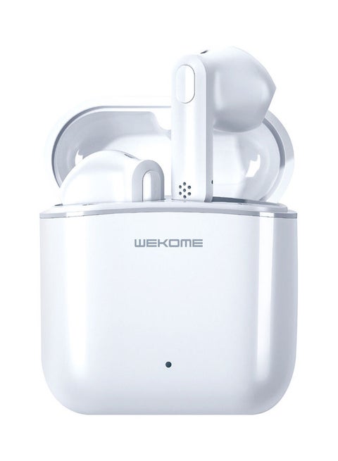 TWS-V35 BT5.1 Wireless Earphones Auto Pairing Touch Control Magnetic Induction Charge Box Type-C Port White