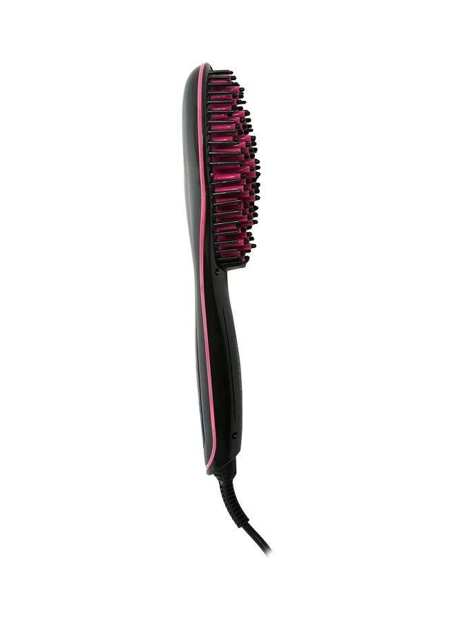 Cyber Ceramic Hair Straightening Brush Cyhs-87 Black/Pink - Image 1