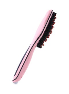 Cyber Hair Straightener Brush Jl-906 Pink/Black/White  - Image 2