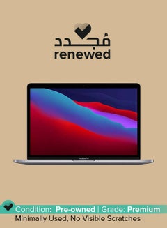 Apple Renewed - Macbook Pro 13-Inch Display,Apple M1 Chip with 8-Core Processor and 8-core Graphics/8GB RAM/256GB SSD - New 2020 Space Grey  - Image 1