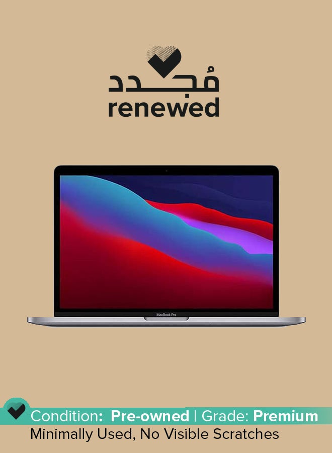 Apple Renewed - Macbook Pro 13-Inch Display,Apple M1 Chip with 8-Core Processor and 8-core Graphics/8GB RAM/256GB SSD - New 2020 Space Grey  - Image 1