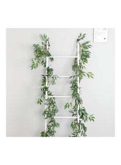 XiuWoo Artificial Fake Hanging Vine Plant Leaves Home Garden Wall Decoration Green 1.7meter 