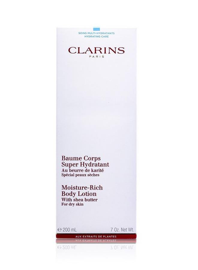 CLARINS Moisture Rich Body Lotion With Shea Butter White 200ml - Image 3