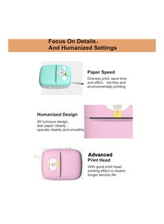 Generic Portable Printer For Android iOS Smartphone Pink  - Image 2