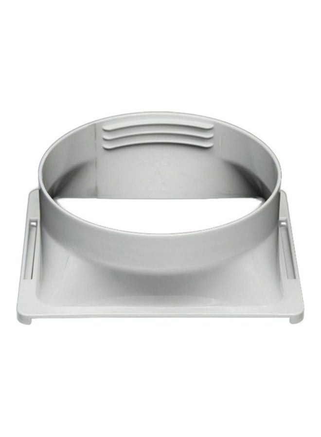 Square Exhaust Hose Interface For 5.91in Diameter White - Image 5