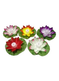 XiuWoo 5 Piece Lotus Water Floating Light Multicolour  - Image 1