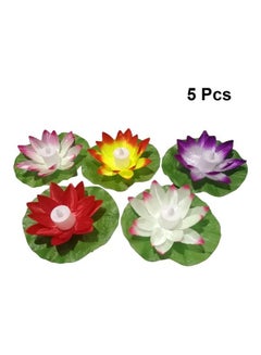 XiuWoo 5 Piece Lotus Water Floating Light Multicolour  - Image 2