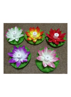 XiuWoo 5 Piece Lotus Water Floating Light Multicolour  - Image 5