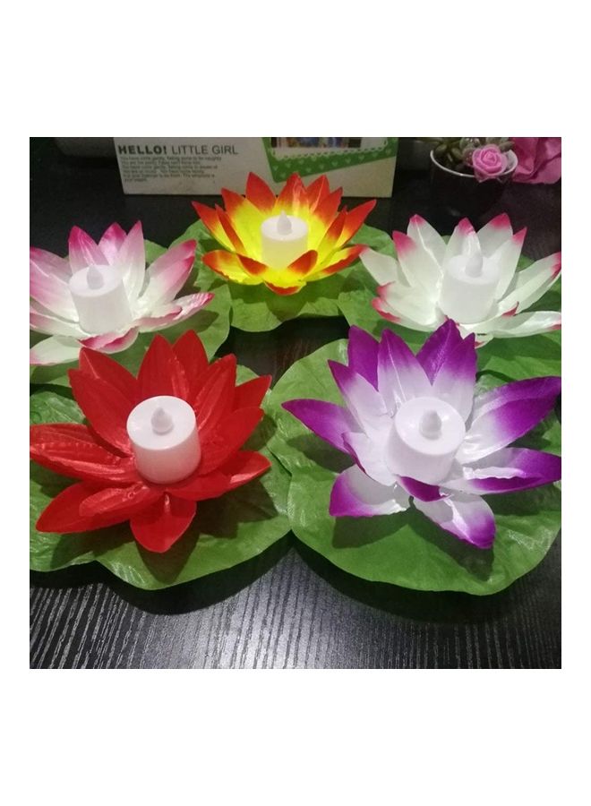 XiuWoo - 5 Piece Lotus Water Floating Light Multicolour - Image 1