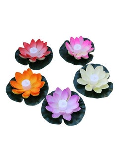 XiuWoo 5 Piece Water Floating Lotus Light Multicolour  - Image 1