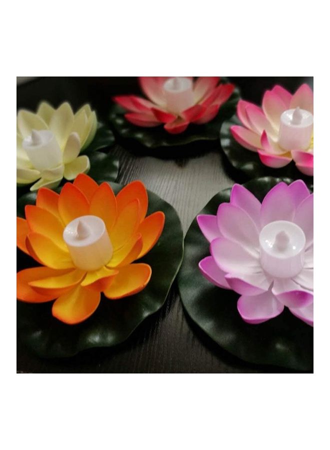 XiuWoo - 5 Piece Water Floating Lotus Light Multicolour - Image 1