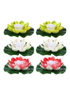 XiuWoo 6 Piece Floating Lotus Light Multicolour  - Image 1