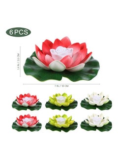 XiuWoo 6 Piece Floating Lotus Light Multicolour  - Image 3