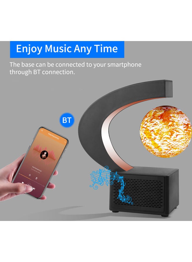 أيبيسي مصباح مغناطيسي بتصميم قمر عائم مع مكبر صوت بلوثوت متعدد الألوان - Image 2