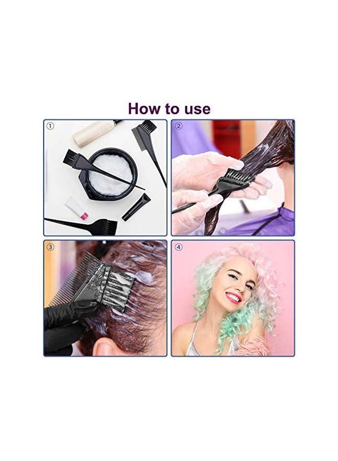 Toshionics Coloring Dye Bowl With High Quality Headed Brushes Set Black - Image 3