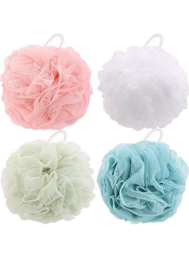 Generic 4-Pack Wash Bathing Sponge Loofahs Multicolour 11.81inch