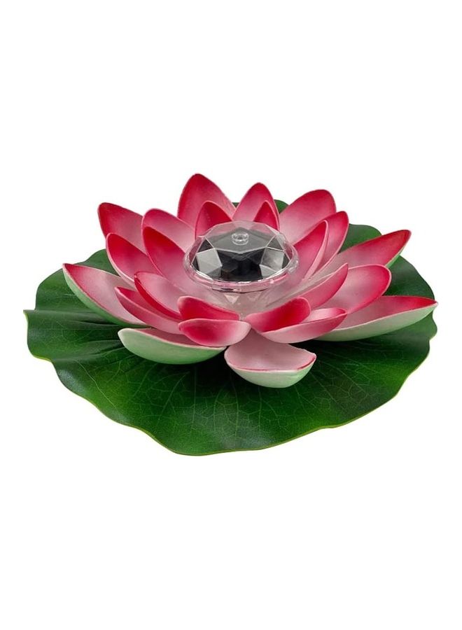 XiuWoo Artificial Plants Pool Lotus Lamp Pink/Green - Image 1
