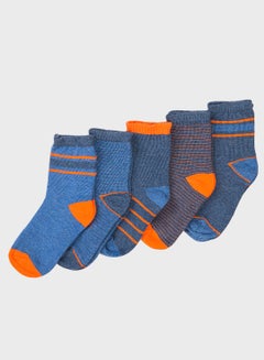 Pack Of 5 Striped Socks Multicolour
