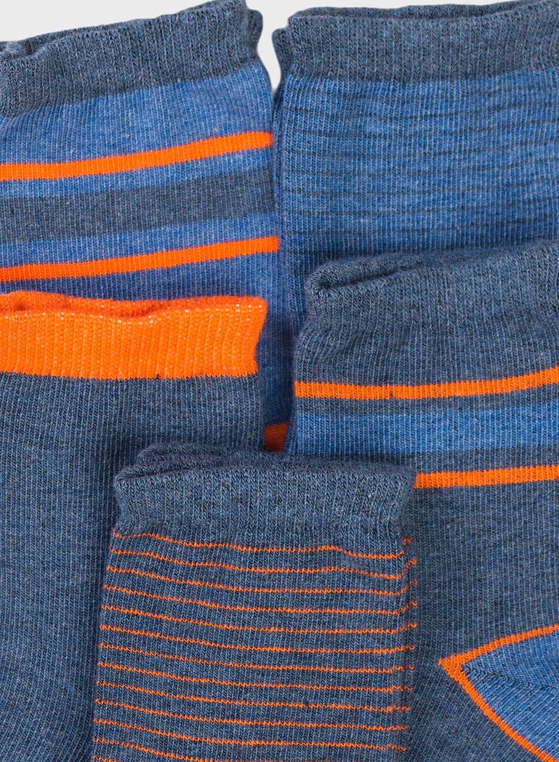 MINOTI - Pack Of 5 Striped Socks Multicolour - Image 1
