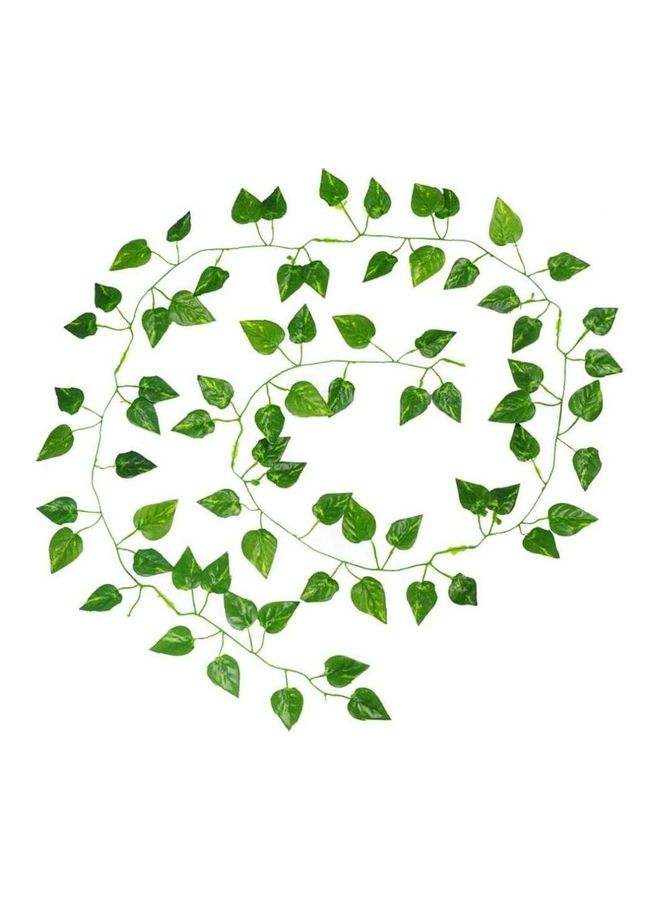 XiuWoo Artificial Ivy Leaves Vine Green 200cm 