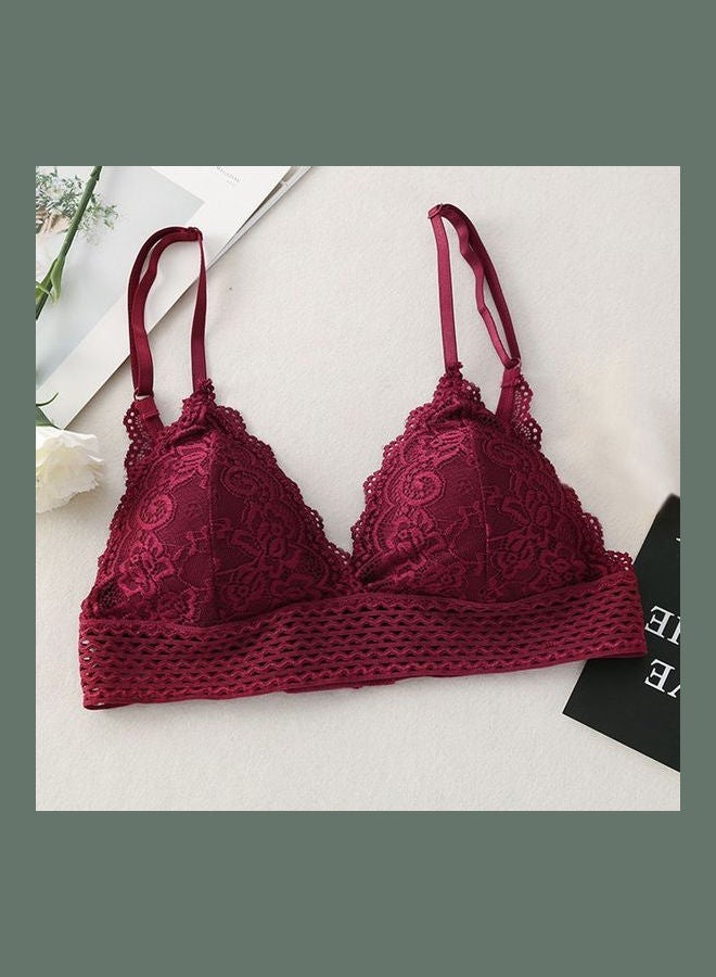 Wireless Adjustable Bra Burgundy  - Image 2