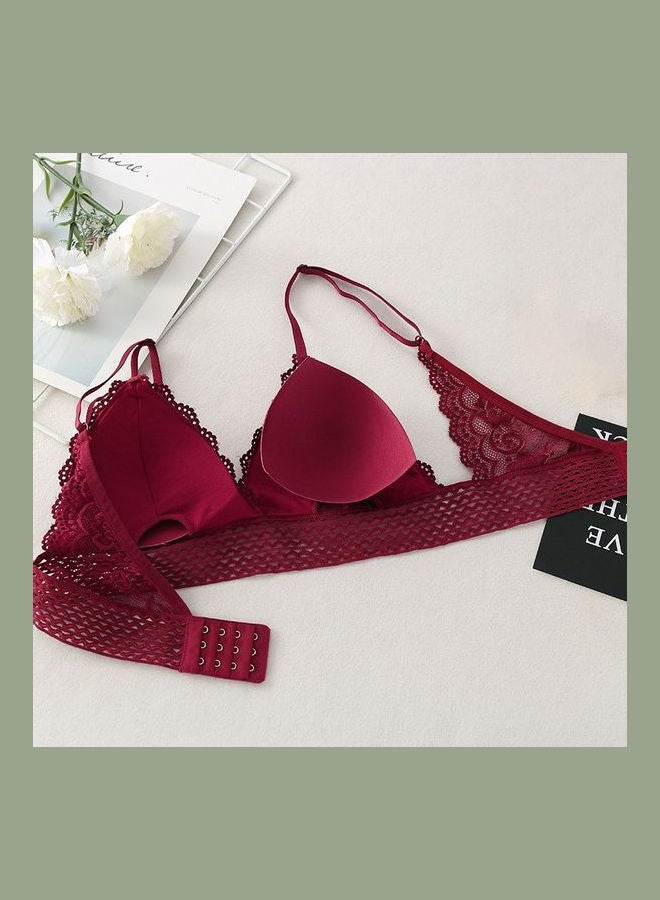 Wireless Adjustable Bra Burgundy  - Image 1