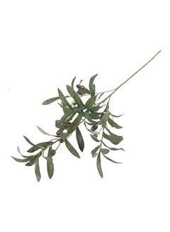 XiuWoo 5-Piece Olive Artificial Plant Branch Set Green/Red  - Image 3