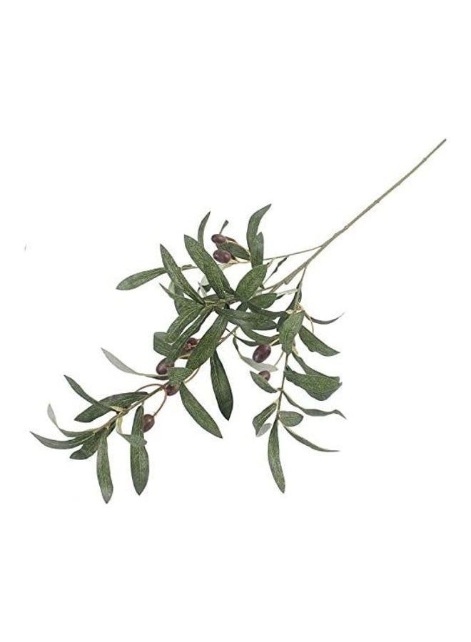XiuWoo - 5-Piece Olive Artificial Plant Branch Set Green/Red - Image 1