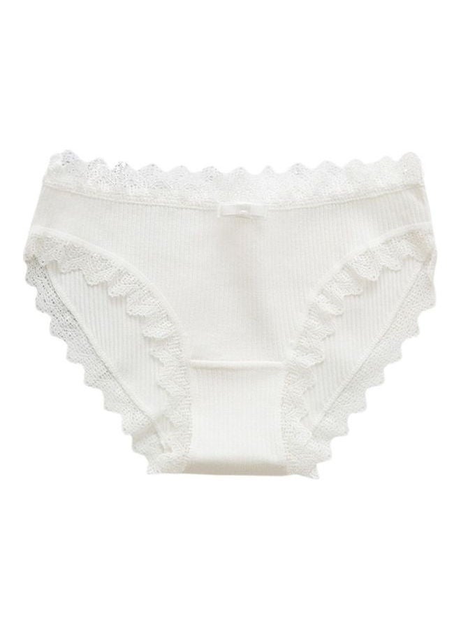 Beathable Stretchy Briefs White 