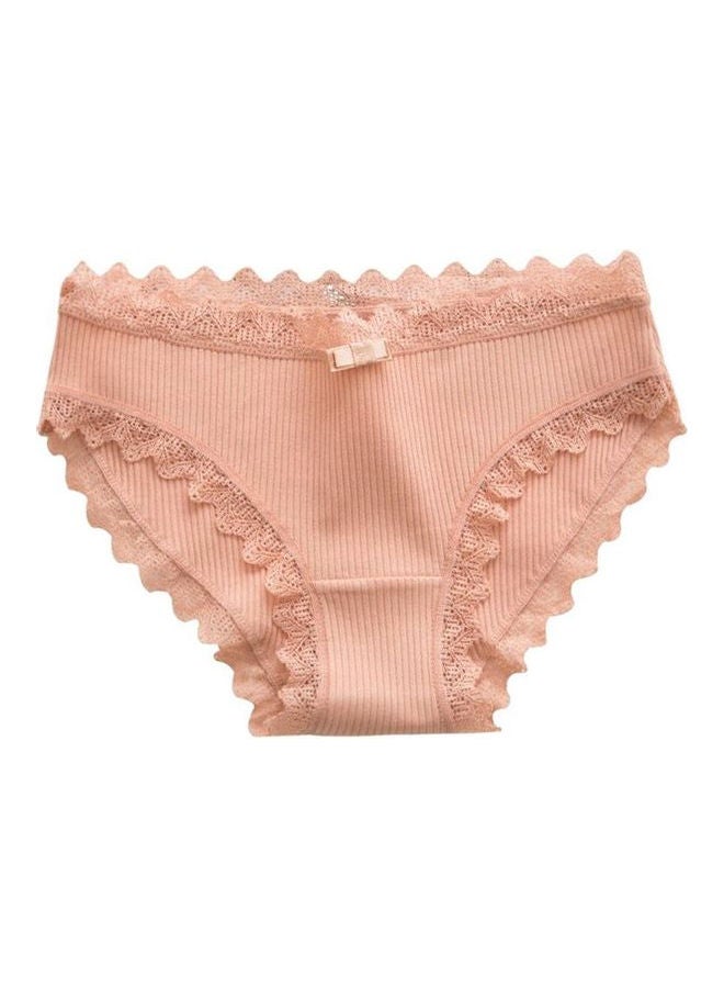 Bowknot Comfortable Briefs Pink