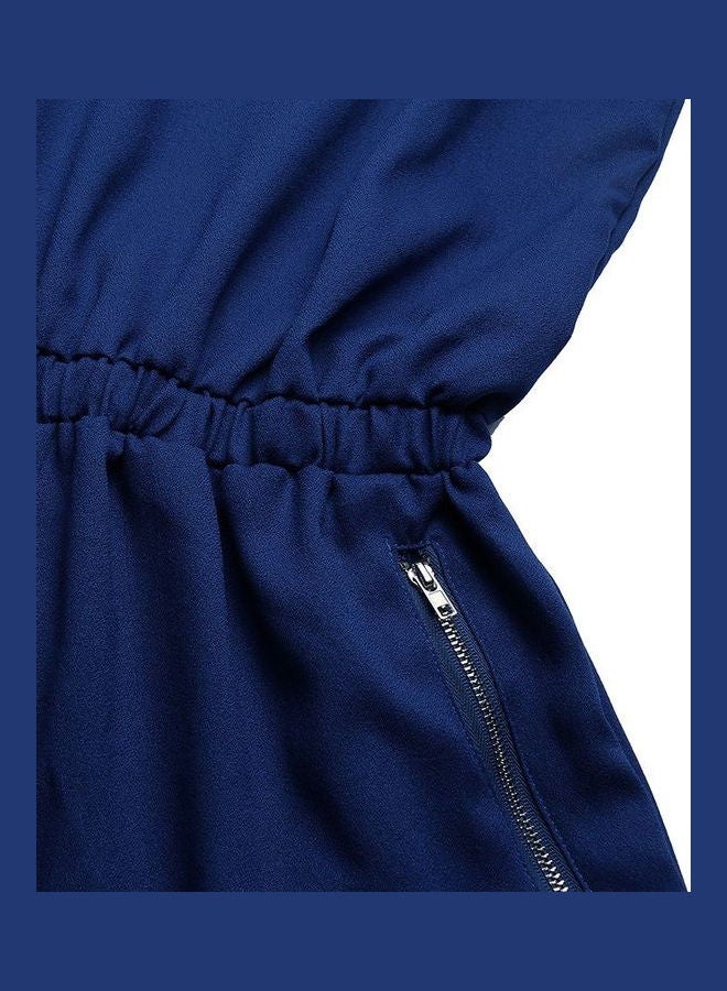 Romper Casual Elegant Short Blue - Image 3