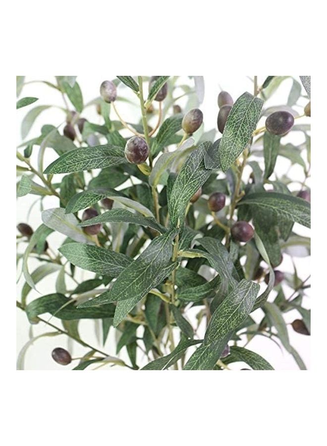 XiuWoo 5-Piece Artificial Olive Plants Green 28inch  - Image 4
