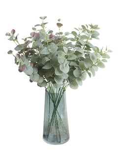 XiuWoo 6-Piece Artificial Eucalyptus Leave Bundles Green  - Image 2