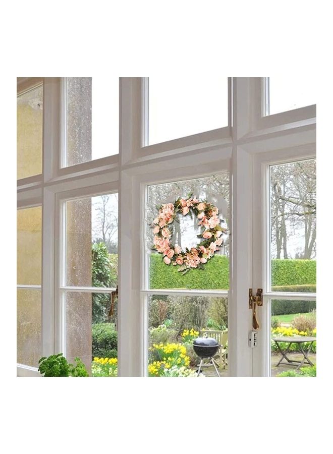XiuWoo - Artificial Flower Garland Pink/Green/Brown - Image 1