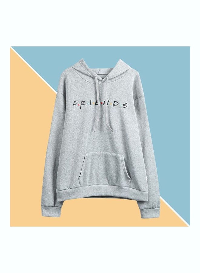 بلوفر عصري بأكمام طويلة رمادي - Image 1