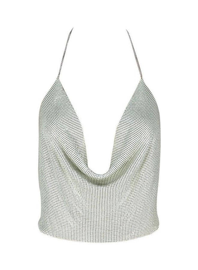 Plunge Adjustable Chains Backless Top Silver 