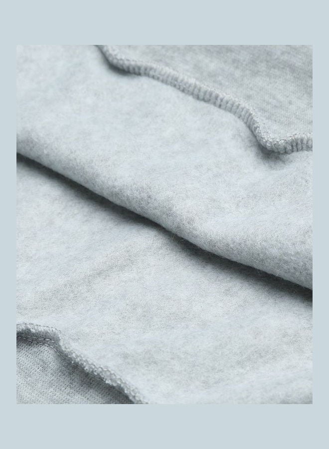 بلوفر عصري بأكمام طويلة رمادي - Image 3