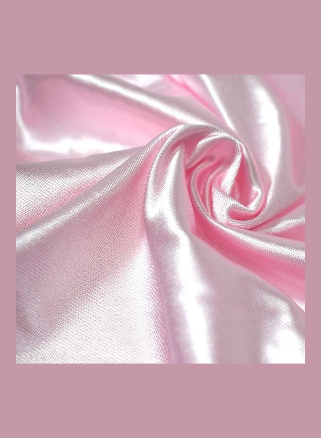 Backless Satin Spaghetti Straps Dress Pink  - Image 2