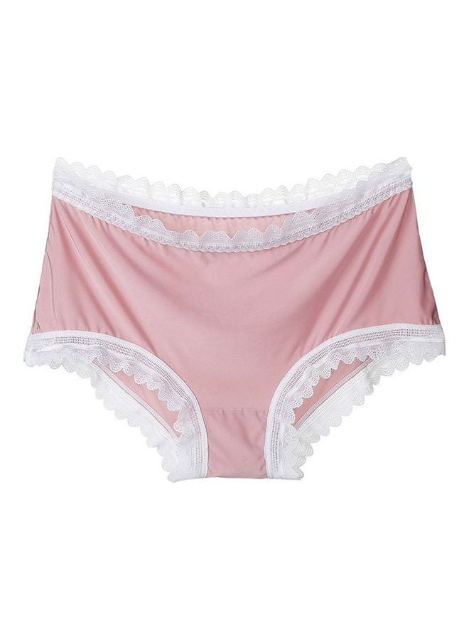 Breathable Lace Briefs Pink 
