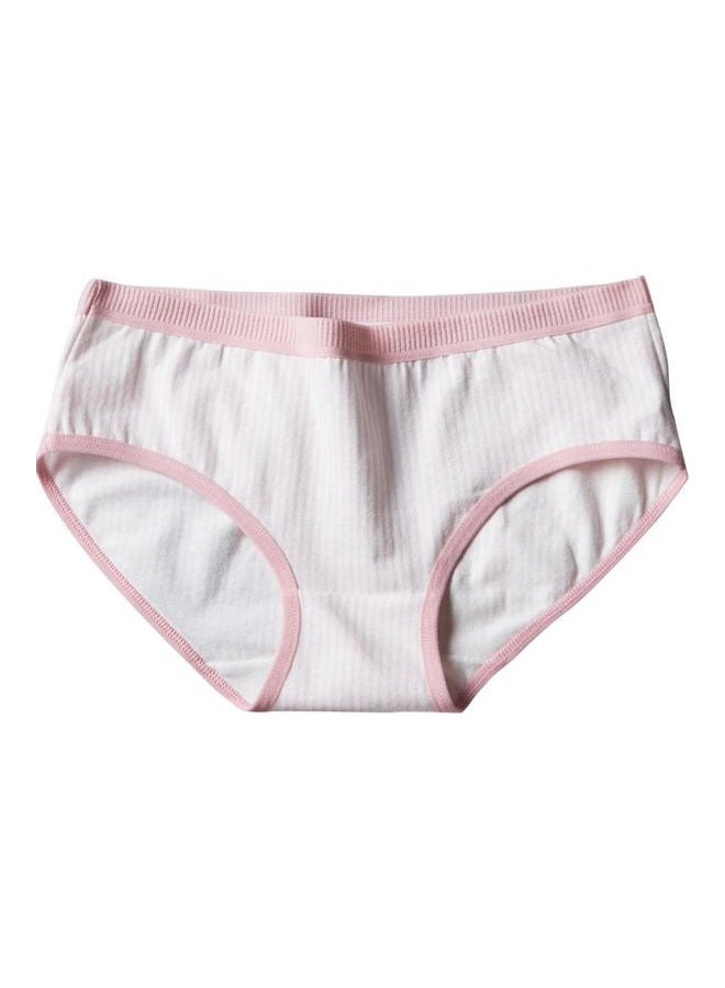 Stripe Print  Briefs Pink 